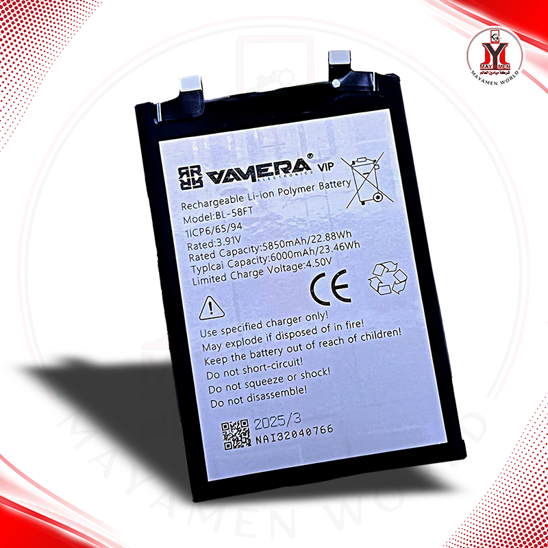 BATTERY TECNO POVA 6./POVA 6 PRO-(BL-58FT)-(VAM/MCN)