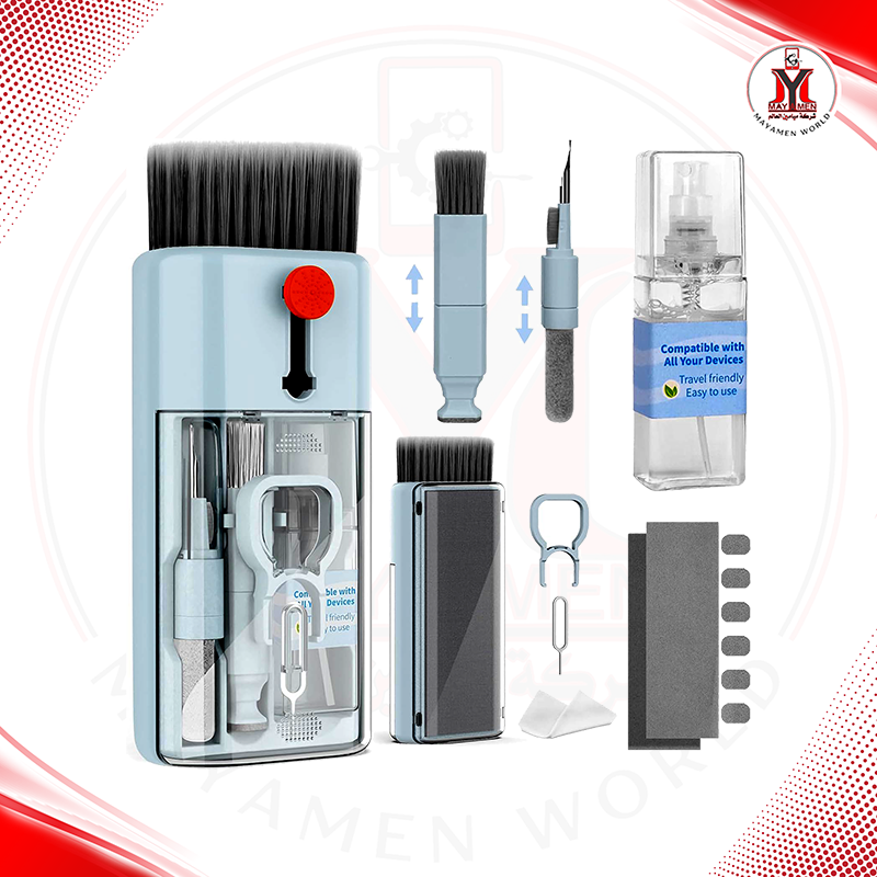 سيت عدة تنظيف كيبور +ايربود متعدد الاستخدامات